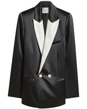 forte_forte Double-Breasted Blazer - Black