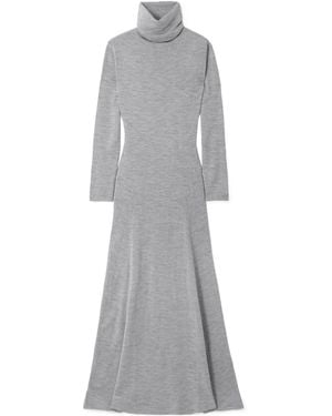 TOVE Suzette Wool And Silk-Blend Turtleneck Midi Dress - Grey