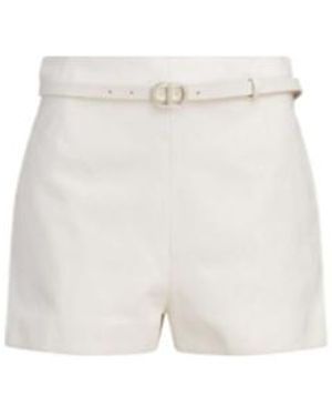 Dior Stitching Detail Shorts - White