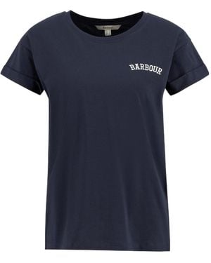 Barbour Logo Crew Neck T-Shirt - Blue