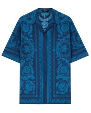 Versace Silk Shirt - Blue