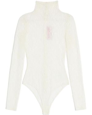 Valentino Lace Bodysuit - White