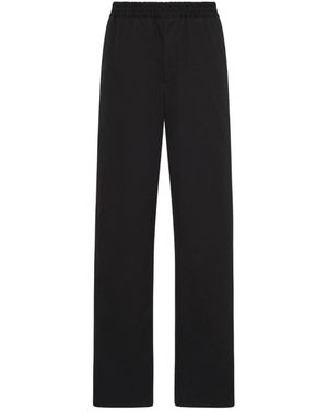 The Row Mid-Waist Casual Trousers - Black