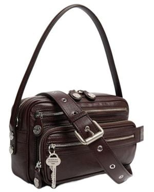 Acne Studios Small Camero Party Leather Shoulder Bag - Black