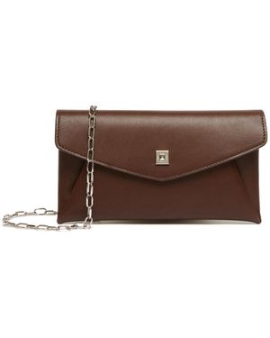 Max Mara Leather Envelope Wallet - Brown