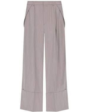 Victoria Beckham Wide-Leg Trousers - Grey