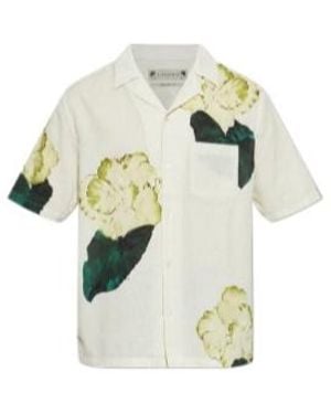 AllSaints Nouvelle Floral Short-Sleeve Shirt - White