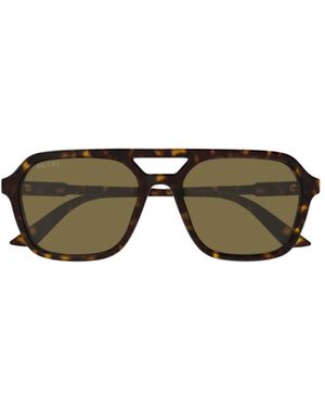 Gucci Eyewear Pilot Frame Sunglasses - Green