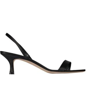 The Row Ella Slingback Heeled Sandals - Metallic