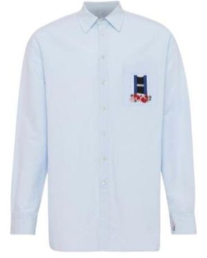 JW Anderson Jw Anderson Window' Embroidered Shirt - Blue