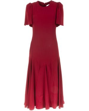 McQueen Short Sleeve Dress - Red