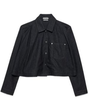 JW Anderson Jw Anderson Flared Hem Shirt - Blue