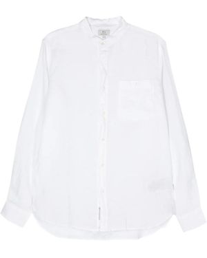 Woolrich Long-Sleeved Buttoned Shirt - White