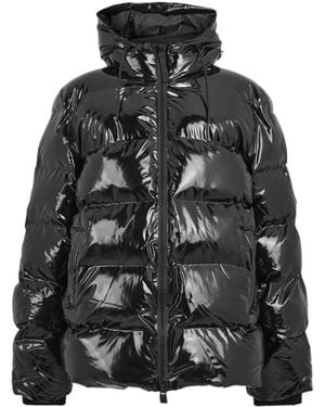 Rains Long-Sleeved Cotton-Padded Jacket - Black