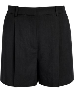 Anine Bing Viscose Tailored Shorts - Black
