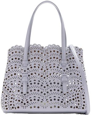 Alaïa Alaïa Small Mina 25 Bag - White