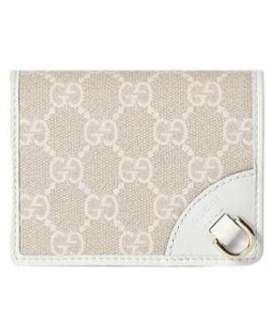 Gucci Gg Emblem Mini Wallet - White