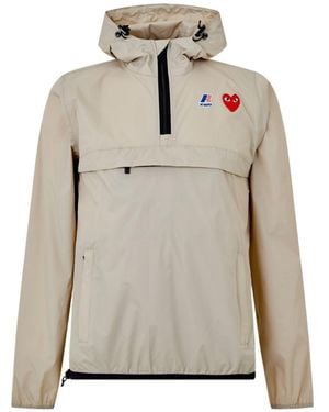 COMME DES GARÇONS PLAY X K-Way Hooded Jacket - Gray