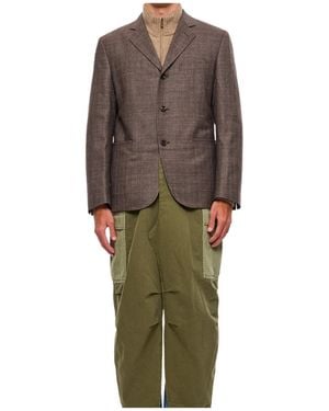 Junya Watanabe Single-Breasted Blazer - Brown