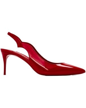 Christian Louboutin Signature Coloured Underside Italian Slingbacks