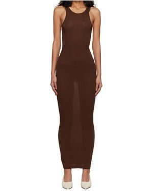 Entire studios Muscle Tank Midi Dress - Brown