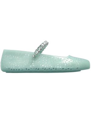 Jimmy Choo Round-Toed Ballet Shoes - Green