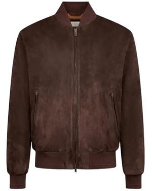 Tod's Suede Bomber Jacket - Brown