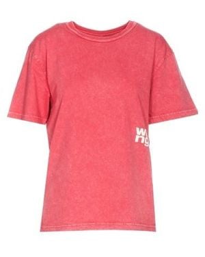Alexander Wang T By Crewneck Short-Sleeved T-Shirt - Pink