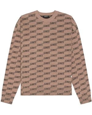 Balenciaga Bb Icon Knit Jumper - Natural
