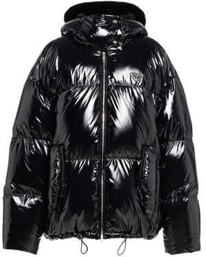 Prada Shiny Nylon Down Jacket - Black