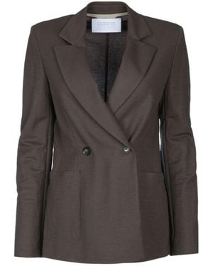 Harris Wharf London Double-Breasted Blazer - Black