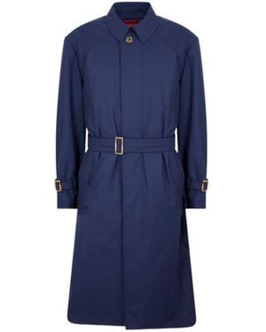 Brunello Cucinelli Long-Sleeved Trench Coat - Blue