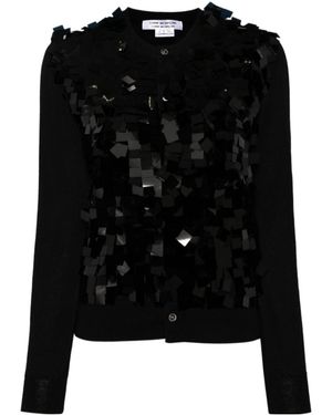 Comme des Garçons Paillette Embellishment Cardigan - Black
