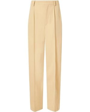Wardrobe NYC Pleated Details Casual Pants - Natural