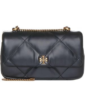 Tory Burch Kira Diamond Quilted Mini Shoulder Bag - Black