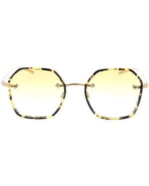 Barton Perreira Rhonda Geometric Frame Sunglasses - Metallic