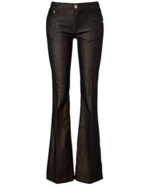 Roberto Cavalli Embellished Flared Jeans - Black