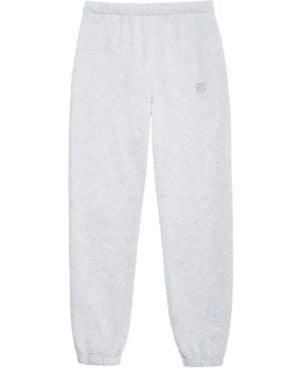 Anine Bing Stephen Logo-Detail Track Trousers - White
