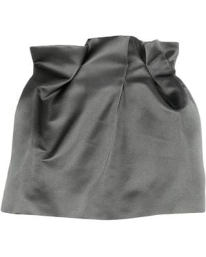 Magda Butrym Gathered Mini Skirt - Grey