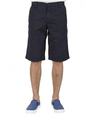 Armani Jeans Zip Open And Close Shorts - Black