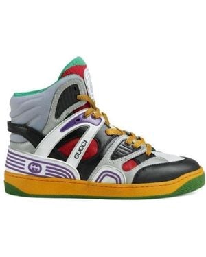 Gucci Basket High-Top Sneakers - Multicolor