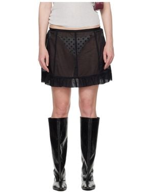 Paloma Wool Semi-Transparent Skirt - Black