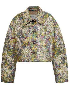 Dries Van Noten Jacquard-Pattern Jacket - Green
