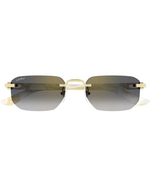Cartier Recangular Frame Sunglasses - Multicolour