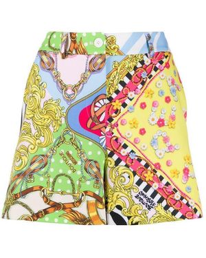 Moschino Baroque Printed Shorts - Green