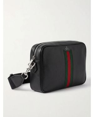 Gucci Web Trademark Small Crossbody Bag - Black