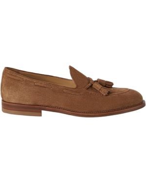 Brunello Cucinelli Tassel Slip On Loafers - Brown