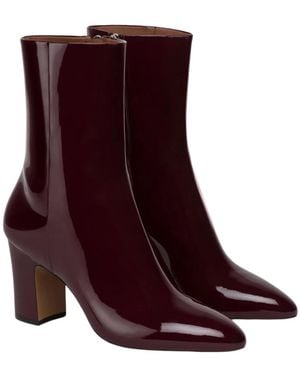 Paris Texas Pointed-Toe Ankle Boots - Purple