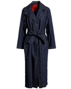 MAX&Co. Dark Denim Trench Coat - Blue