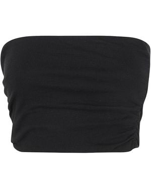 Thom Krom Gathered Bandeau Top - Black
